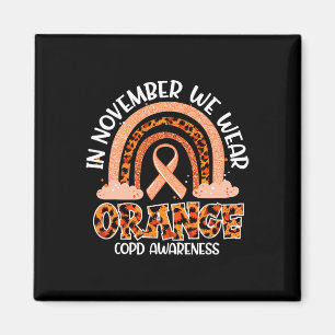 Im November tragen wir Orange Rainbow Crps Awarene Magnet