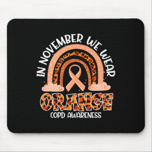 Im November tragen wir Orange Rainbow Crps Awarene Mousepad