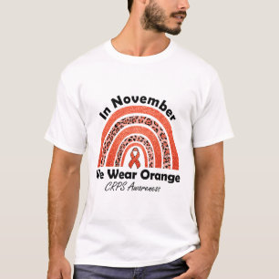 Im November tragen wir Orange Rainbow Crps Awarene T-Shirt