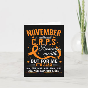 Im November tragen wir Orange Ribbon CRPS Bewussts Karte