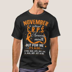 Im November tragen wir Orange Ribbon CRPS Bewussts T-Shirt