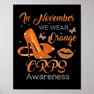 Im November tragen wir orangefarbene High Heels Sc Poster