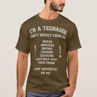 Im Offiziellen Teenager Dont erwarten 13. 14. Gebu T-Shirt