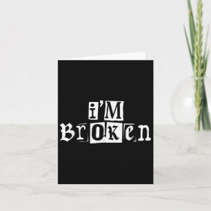 Im Ok Unsichtbare Krankheit Mental Health Awarenes Karte