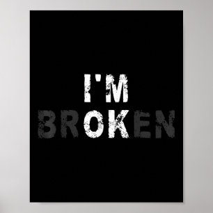 Im Ok Unsichtbare Krankheit Mental Health Awarenes Poster