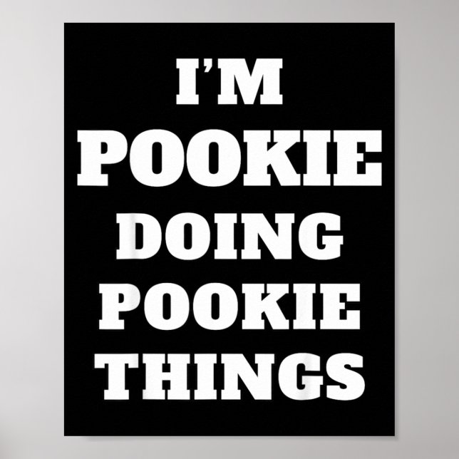 I'm Okie Doing Okie Things Aesthetic Slang Viral G Poster (Vorne)