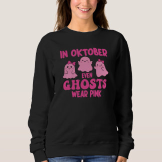 Im Oktober tragen sogar Geister rosa Brustkrebs Sweatshirt