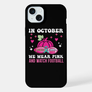 Im Oktober tragen wir das Bewusstsein für rosa Bru iPhone 15 Plus Hülle