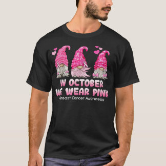 Im Oktober tragen wir das Bewusstsein für rosa Bru T-Shirt