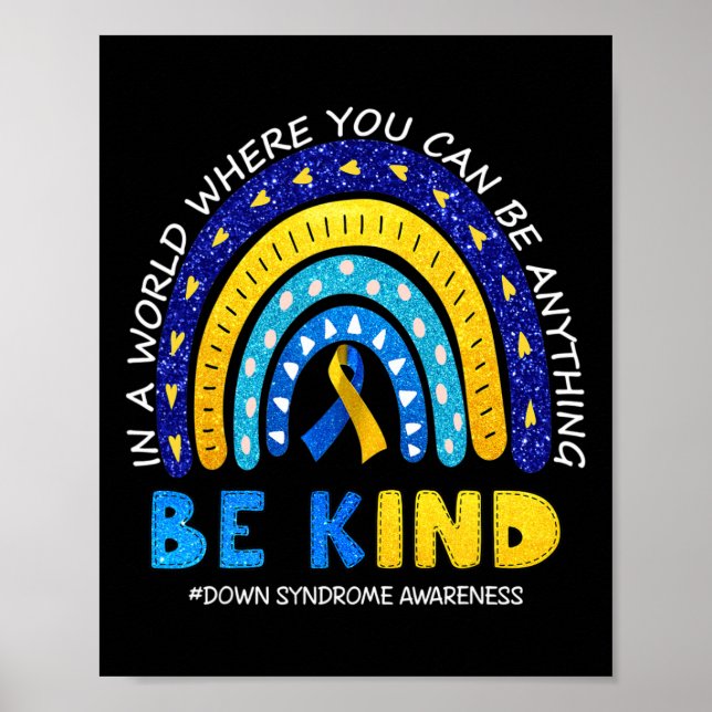 Im Oktober tragen wir das Blau-und Gelbunten-Syndr Poster (Vorne)