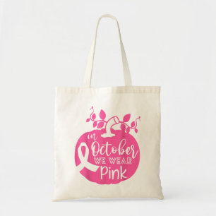 Im Oktober tragen wir die Pink Breast Cancer Pumpk Tragetasche