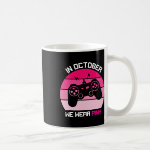 Im Oktober tragen wir ein pinkfarbenes Breastkrebs Kaffeetasse