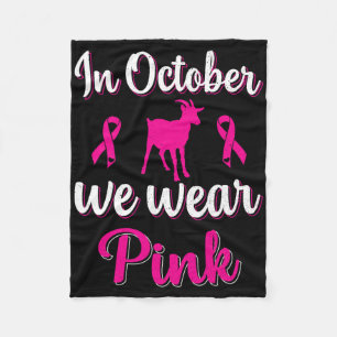 Im Oktober tragen wir ein rosa Brustkrebs-Bewussts Fleecedecke