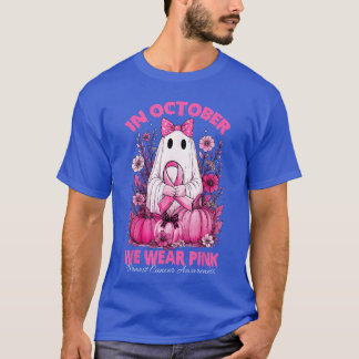 Im Oktober tragen wir ein rosa Hemd Geist Brustkre T-Shirt