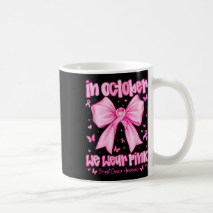 Im Oktober tragen wir eine pinkfarbene Brustkrebse Kaffeetasse