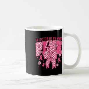 Im Oktober tragen wir eine pinkfarbene Brustkrebse Kaffeetasse