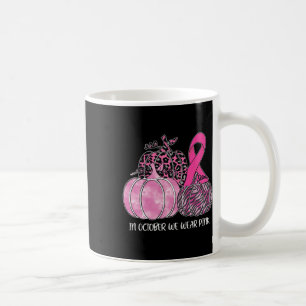 Im Oktober tragen wir einen Pink Ribbon Pumpkin Br Kaffeetasse