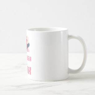Im Oktober tragen wir einen rosa Brustkrebs-Hallo Kaffeetasse