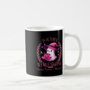 Im Oktober tragen wir einen rosa Geist, der Brustk Kaffeetasse