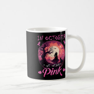 Im Oktober tragen wir Halloween-Brustkrebs Kaffeetasse