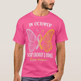 Im Oktober tragen wir Lavendel Oran T-Shirt