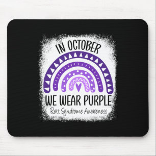 Im Oktober tragen wir Lila Rett-Syndrom-Bewusstsei Mousepad