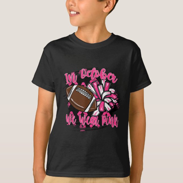 Im Oktober tragen wir NK Breast Cancer Chear T-Shirt (Vorderseite)