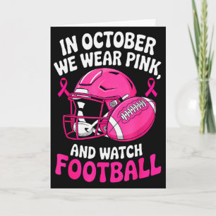 Im Oktober tragen wir Nk Brustfußball Krebsbewusst Karte