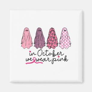 Im Oktober tragen wir Nk Ghost Boo Halloween Breas Magnet