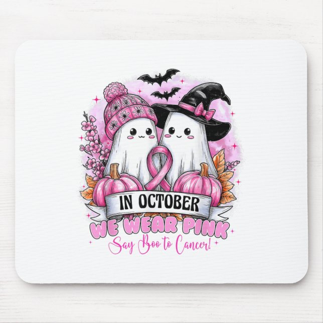 Im Oktober tragen wir Nk Ghost Halloween Breastzan Mousepad (Vorne)