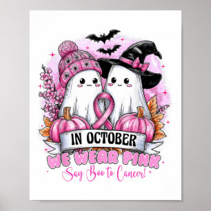 Im Oktober tragen wir Nk Ghost Halloween Breastzan Poster