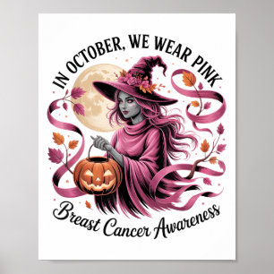Im Oktober tragen wir Nk Ribbon Halloween Ghost He Poster