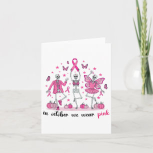 Im Oktober tragen wir NK Skeleton Brustkrebs-Aware Karte