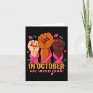 Im Oktober tragen wir Pink 2025 Breast Cancer Awar Karte