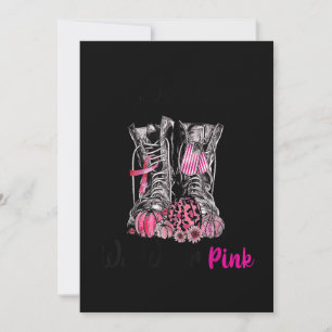 Im Oktober tragen wir Pink Boot Veteran Brustkrebs Save The Date