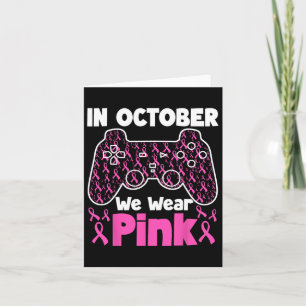 Im Oktober tragen wir Pink Breast Cancer Gaming Ki Karte