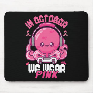 Im Oktober tragen wir Pink Breast Cancer Gaming Ki Mousepad