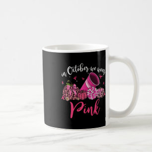 Im Oktober tragen wir Pink Cheerleading Brustkrebs Kaffeetasse
