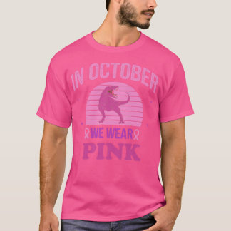 Im Oktober tragen wir Pink-Dinosaurier, Hexenbrust T-Shirt