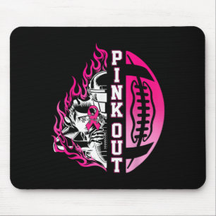 Im Oktober tragen wir Pink Football Breast Cancer Mousepad
