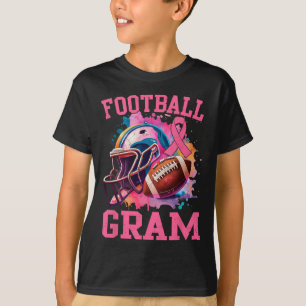 Im Oktober tragen wir Pink Footll Gram Brustkrebs T-Shirt