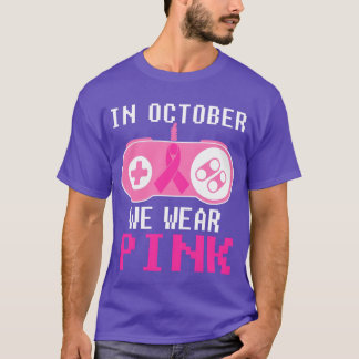 Im Oktober tragen wir Pink Gaming Fr. T-Shirt
