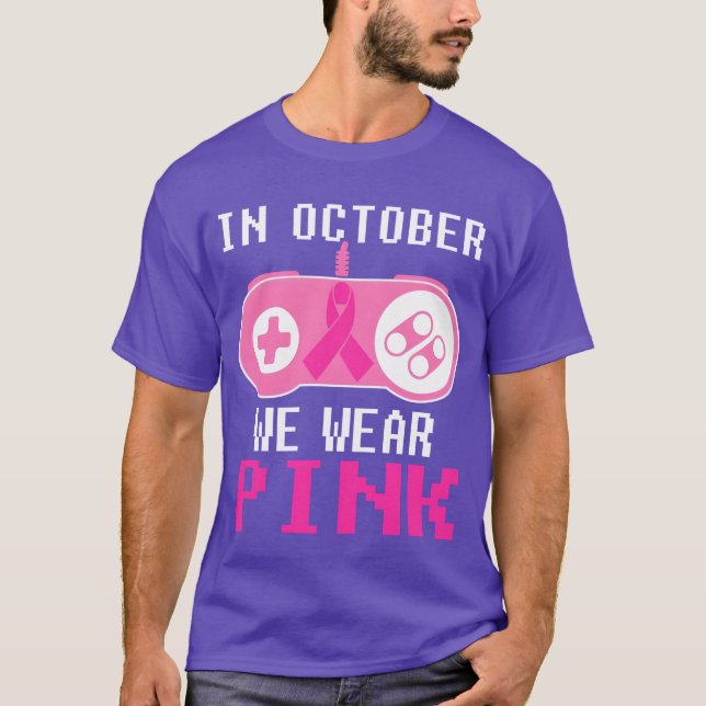 Im Oktober tragen wir Pink Gaming Fr. T-Shirt (Vorderseite)