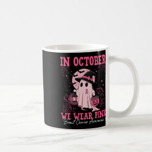 Im Oktober tragen wir Pink Ghost Breast Cancer Awa Kaffeetasse