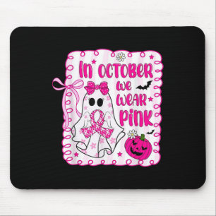 Im Oktober tragen wir Pink Ghost Breast Cancer Awa Mousepad