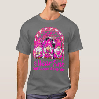 Im Oktober tragen wir Pink Gnome Breast Cancer Awa T-Shirt