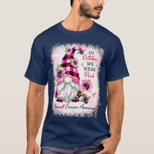 Im Oktober tragen wir Pink Gnome Breast Cancer Awa T-Shirt