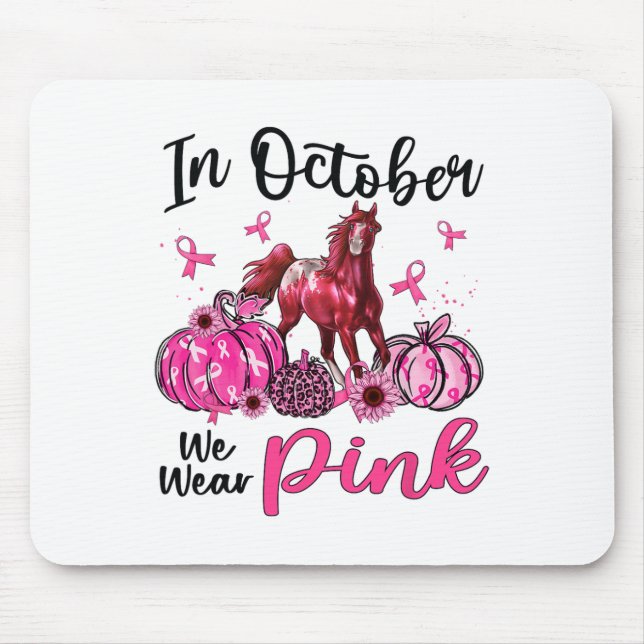 Im Oktober tragen wir Pink Horse Pumpkin Leopard B Mousepad (Vorne)