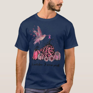 Im Oktober tragen wir Pink Hummingbird Brustkrebs T-Shirt