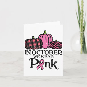 Im Oktober tragen wir Pink Leopard Brustkrebs im K Karte